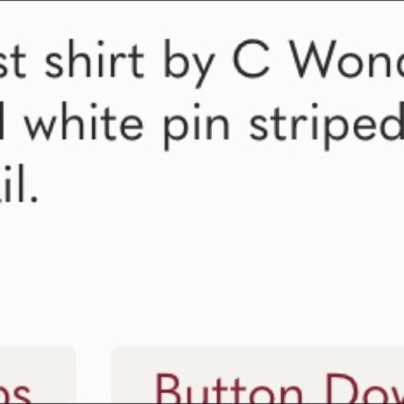 C Wonder Green & White Pinstriped Blouse XS NWT - Picture 2 of 10